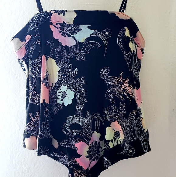 🌱 Free People Get Your Love Tank Floral Multicolor Size Small - Picture 5 of 8